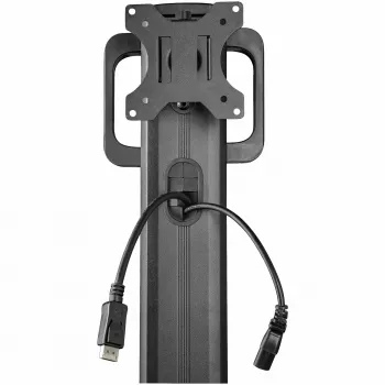 StarTech.com carro móvil para estación de trabajo con soporte para monitor, soporte para CPU/PC, bandeja para teclado – Carro ergonómico de altura ajustable para ordenador de sobremesa – Estación de trabajo móvil con ruedas