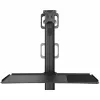 StarTech.com carro móvil para estación de trabajo con soporte para monitor, soporte para CPU/PC, bandeja para teclado – Carro ergonómico de altura ajustable para ordenador de sobremesa – Estación de trabajo móvil con ruedas
