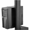 StarTech.com carro móvil para estación de trabajo con soporte para monitor, soporte para CPU/PC, bandeja para teclado – Carro ergonómico de altura ajustable para ordenador de sobremesa – Estación de trabajo móvil con ruedas