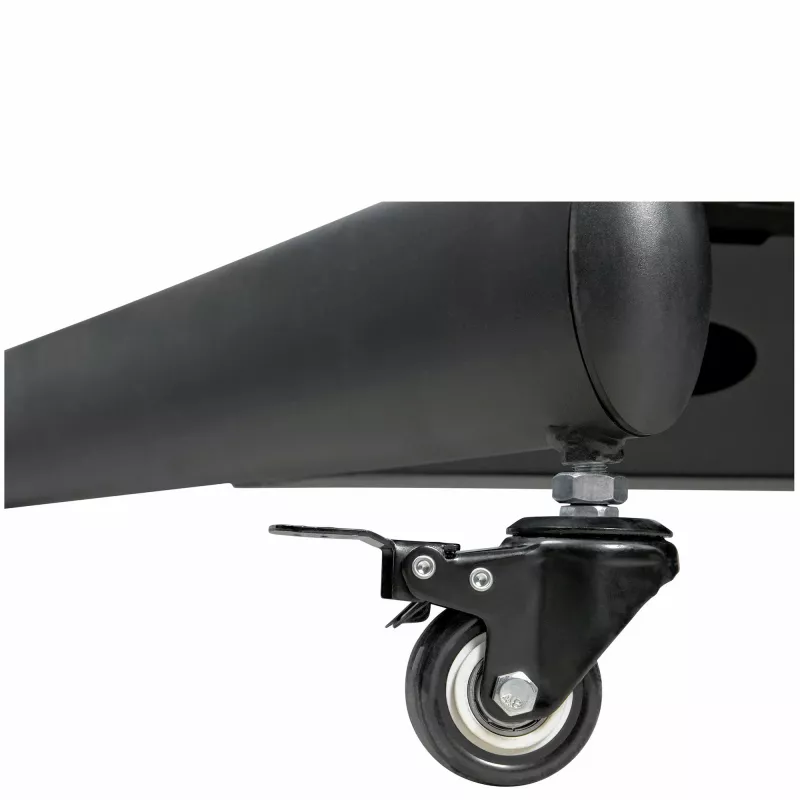 StarTech.com carro móvil para estación de trabajo con soporte para monitor, soporte para CPU/PC, bandeja para teclado – Carro ergonómico de altura ajustable para ordenador de sobremesa – Estación de trabajo móvil con ruedas