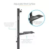 StarTech.com carro móvil para estación de trabajo con soporte para monitor, soporte para CPU/PC, bandeja para teclado – Carro ergonómico de altura ajustable para ordenador de sobremesa – Estación de trabajo móvil con ruedas