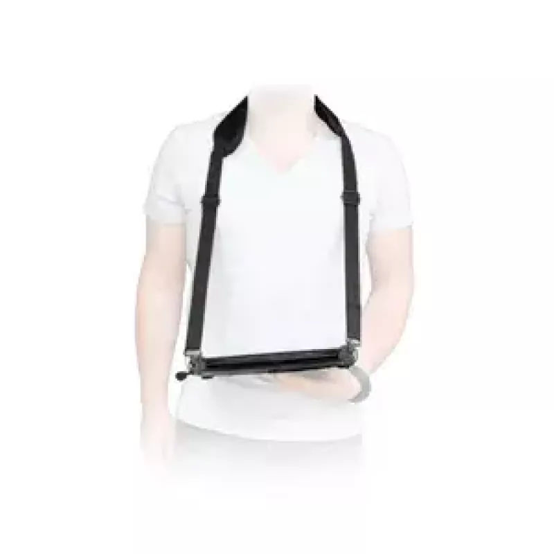 Correa de hombro Mobilis ERGONOMIC SHOULDER STRAP para portátil negra con mosquetón