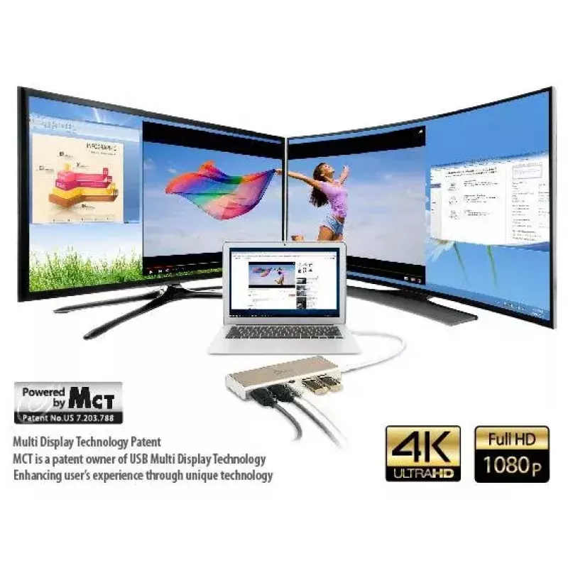 j5create JCD381-N USB Type-C™ Dual HDMI Mini Dock – Ethernet/ USB 3.1 HUB / PD2.0