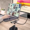 j5create JCD393 4K60 Elite USB-C® 10Gbps Mini Dock, gris espacial
