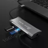 j5create JCD393 4K60 Elite USB-C® 10Gbps Mini Dock, gris espacial