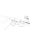 Hub USB j5create JUH340 4 puertos USB 3.0 negro aluminio