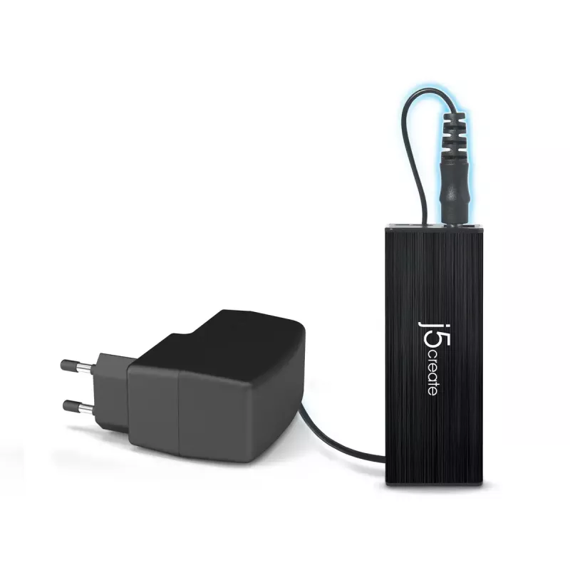 Hub USB j5create JUH340 4 puertos USB 3.0 negro aluminio