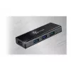 Hub USB j5create JUH340 4 puertos USB 3.0 negro aluminio