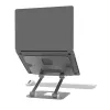 Soporte para portátil y tablet j5create JTS127-N multiángulo aluminio negro gris