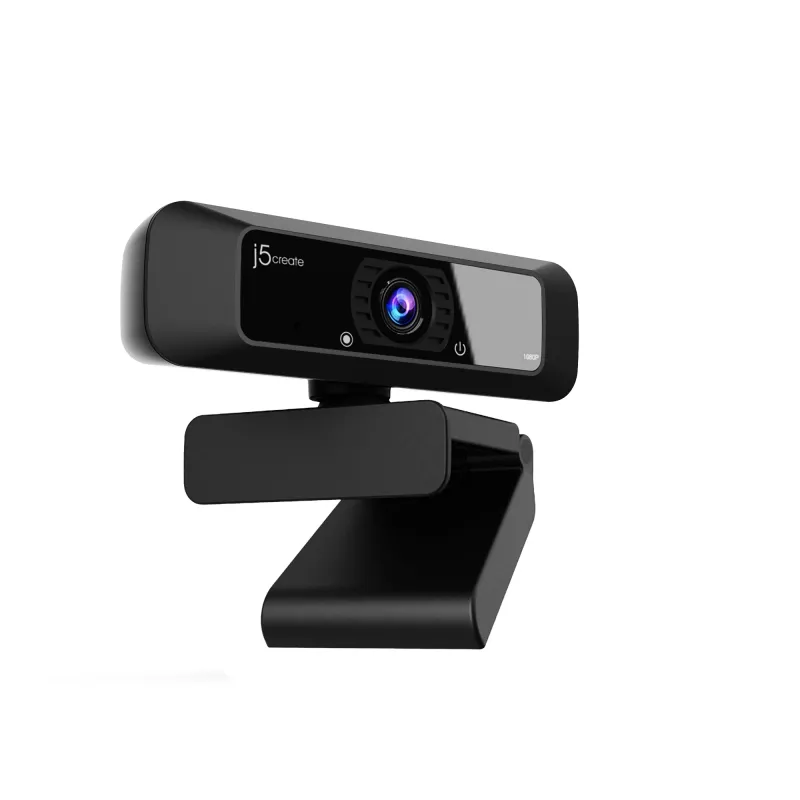 Webcam USB™ HD j5create JVCU100 con rotación 360°, resolución de grabación de vídeo 1080p, negra