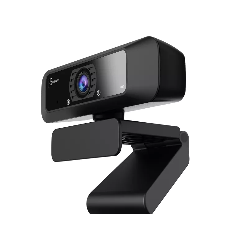 Webcam USB™ HD j5create JVCU100 con rotación 360°, resolución de grabación de vídeo 1080p, negra