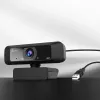 Webcam USB™ HD j5create JVCU100 con rotación 360°, resolución de grabación de vídeo 1080p, negra
