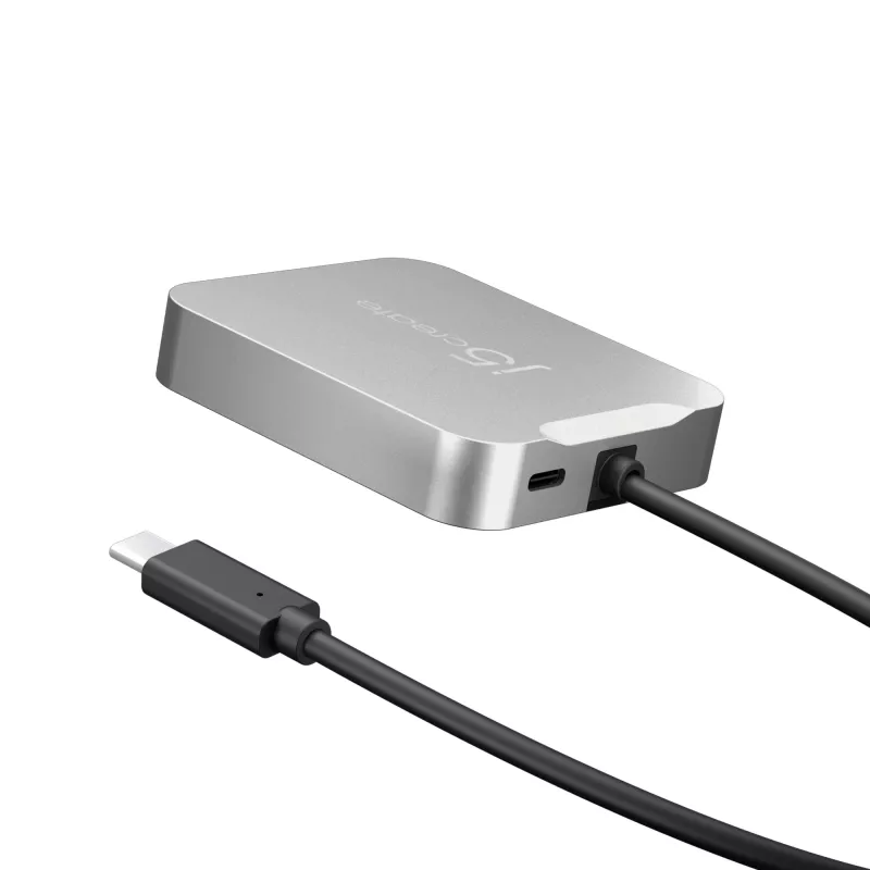 Adaptador multipuerto j5create JCD391 4K60 Elite USB-C® PD, plateado