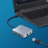 Adaptador multipuerto j5create JCD391 4K60 Elite USB-C® PD, plateado