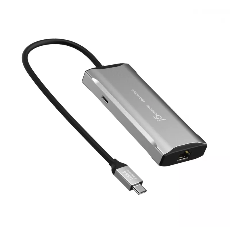 Dock de viaje j5create JCD392 4K60 Elite USB-C® 10Gbps, Space Grey