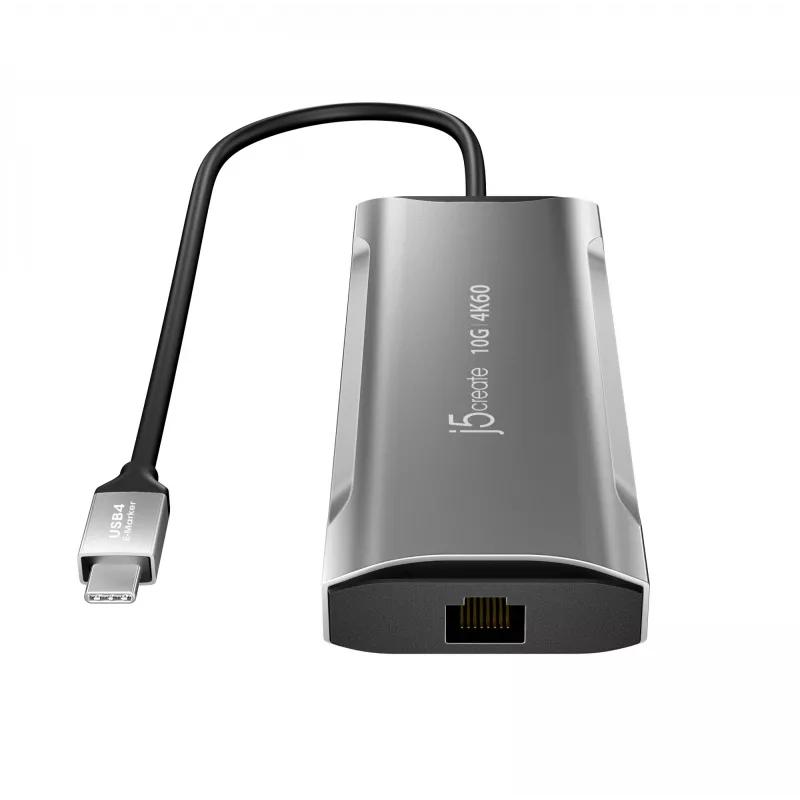 Dock de viaje j5create JCD392 4K60 Elite USB-C® 10Gbps, Space Grey