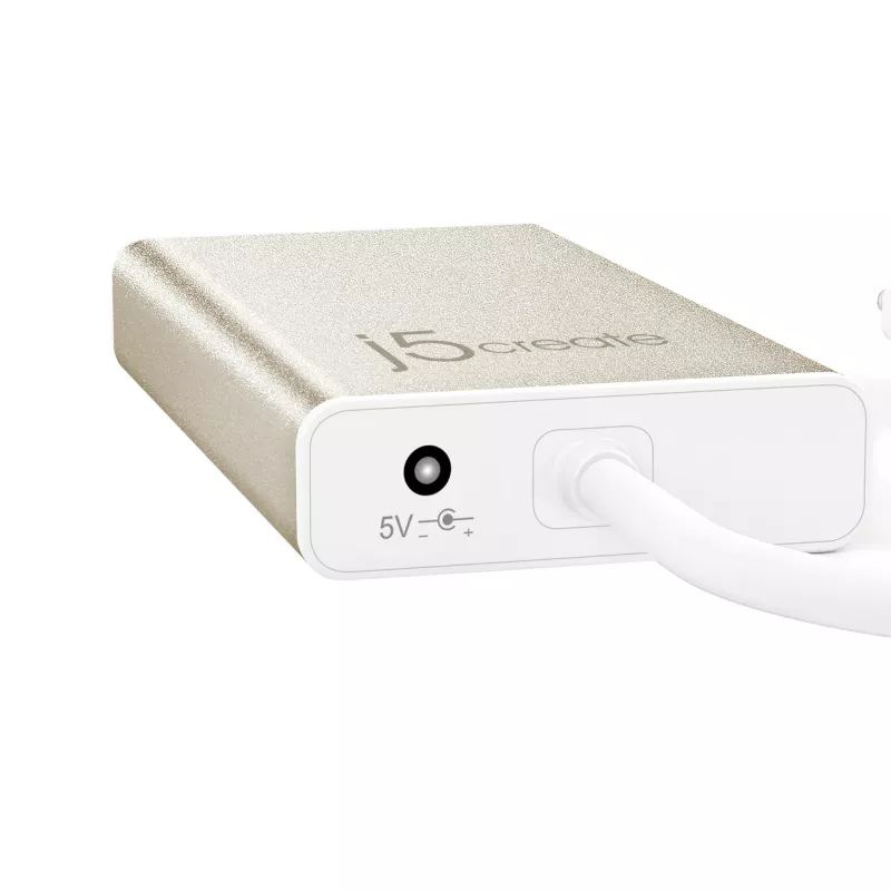 Adaptador múltiple j5create JCH471 USB-C™ Gigabit Ethernet y hub, Metallic Champagne