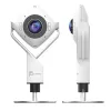 j5create JVCU360 360° webcam todoterreno, resolución de grabación de vídeo 1080p, blanco y negro