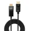 Cable adaptador DP a HDMI Lindy de 5m con HDR DisplayPort HDMI