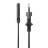 Cable de alimentación para portátil StarTech.com de 3 m (10 ft), conector EU a C7, 2,5 A 250 V, 18 AWG, cable de repuesto para portátil, cable de alimentación para impresora, cable de carga para portátil, cable de fuente de alimentación para portátil, negro