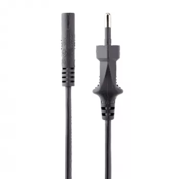 Cable de alimentación para portátil StarTech.com de 3 m (10 ft), conector EU a C7, 2,5 A 250 V, 18 AWG, cable de repuesto para portátil, cable de alimentación para impresora, cable de carga para portátil, cable de fuente de alimentación para portátil, negro