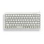 Teclado compacto CHERRY, QWERTY, 83 teclas, Combi USB/PS2, gris claro