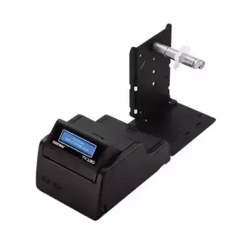 Impresora de etiquetas CUSTOM TK180 — transferencia térmica, 300×300 DPI, 200 mm/s, ancho de papel máx. 82,5 mm, Ethernet con cable, negra