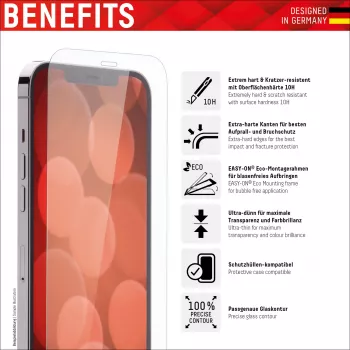Funda con protector de pantalla Displex para Apple iPhone 14 Plus cristal templado