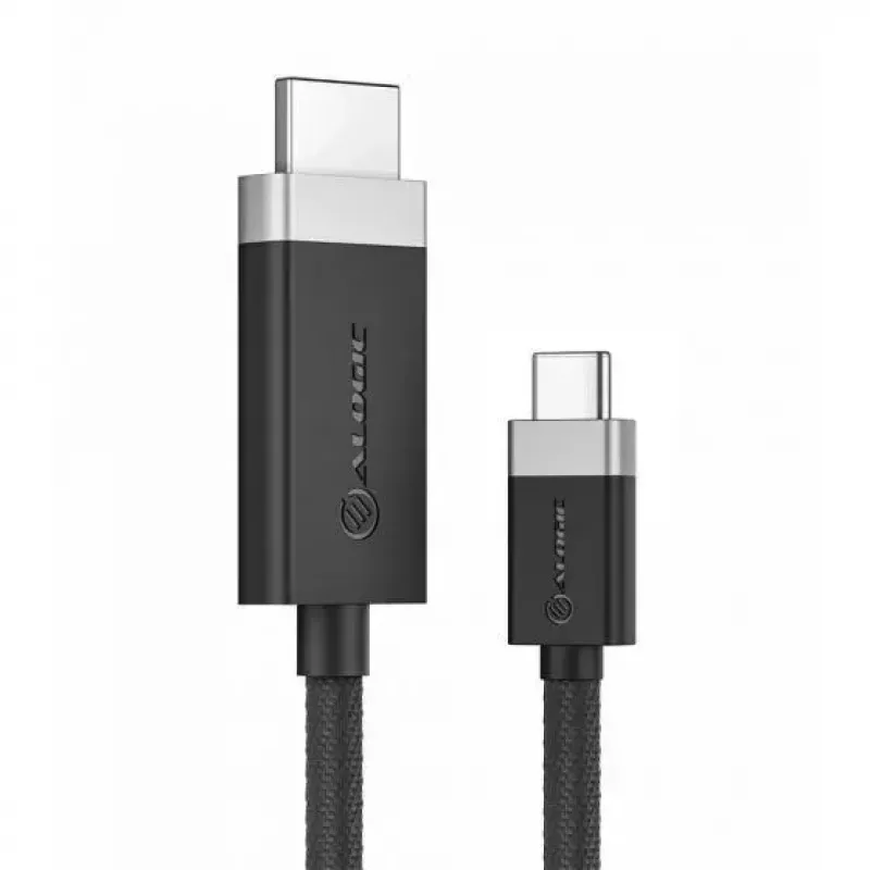 Adaptador de cable de vídeo ALOGIC FUCHD1-SGR 1 m HDMI Type-A USB Type-C gris
