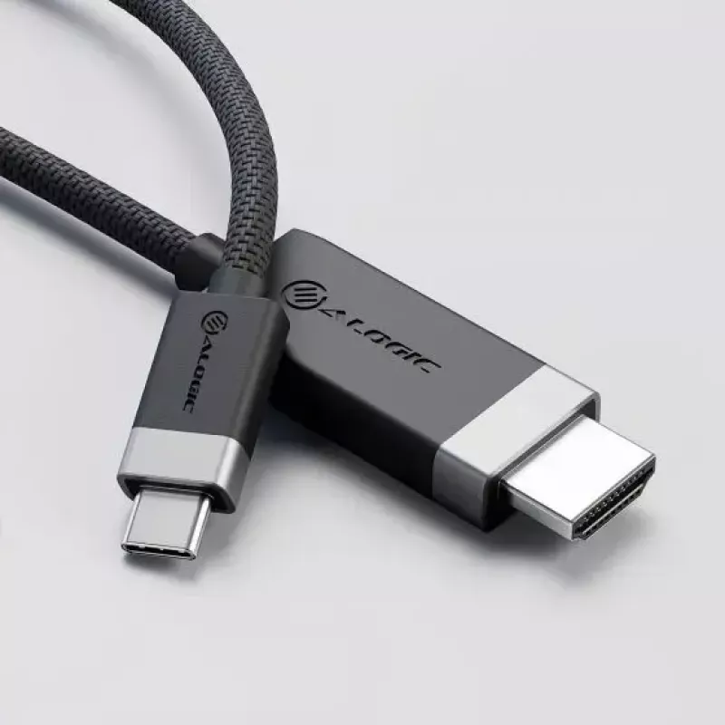 Adaptador de cable de vídeo ALOGIC FUCHD2-SGR 2 m HDMI Type-A USB Type-C gris