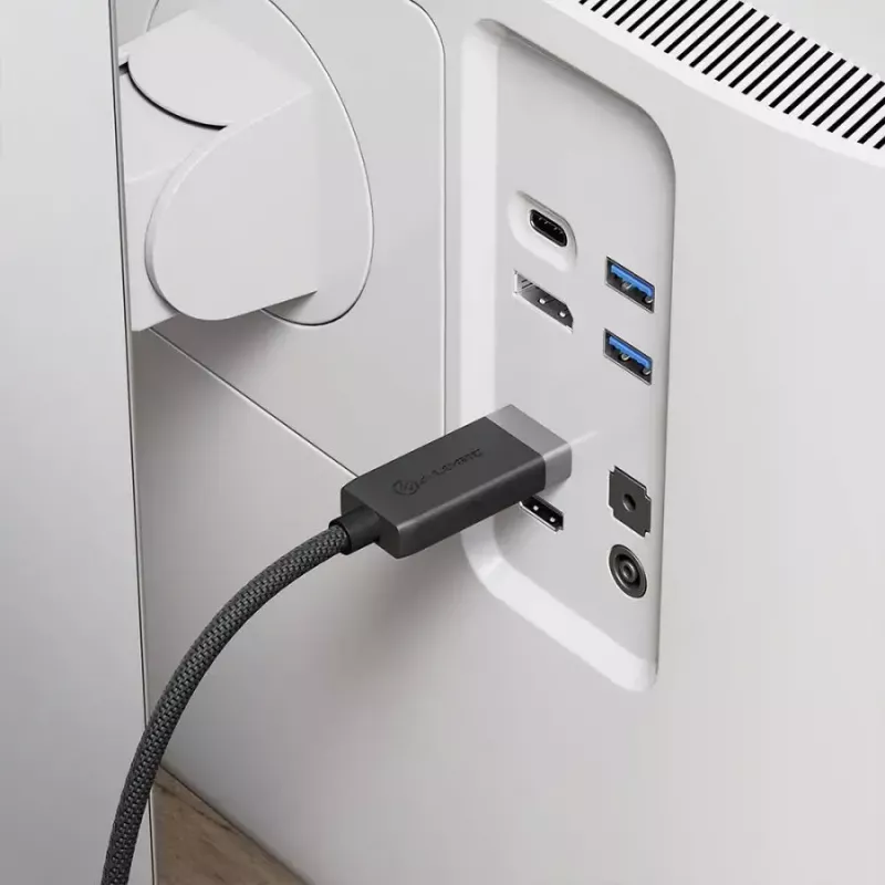 Adaptador de cable de vídeo ALOGIC FUDPHD2-SGR 2 m DisplayPort HDMI negro gris