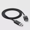 Adaptador de cable de vídeo ALOGIC FUDPHD2-SGR 2 m DisplayPort HDMI negro gris