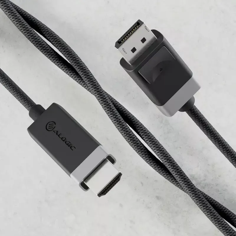 Adaptador de cable de vídeo ALOGIC FUDPHD2-SGR 2 m DisplayPort HDMI negro gris