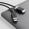 Adaptador de cable de vídeo ALOGIC FUDPHD2-SGR 2 m DisplayPort HDMI negro gris