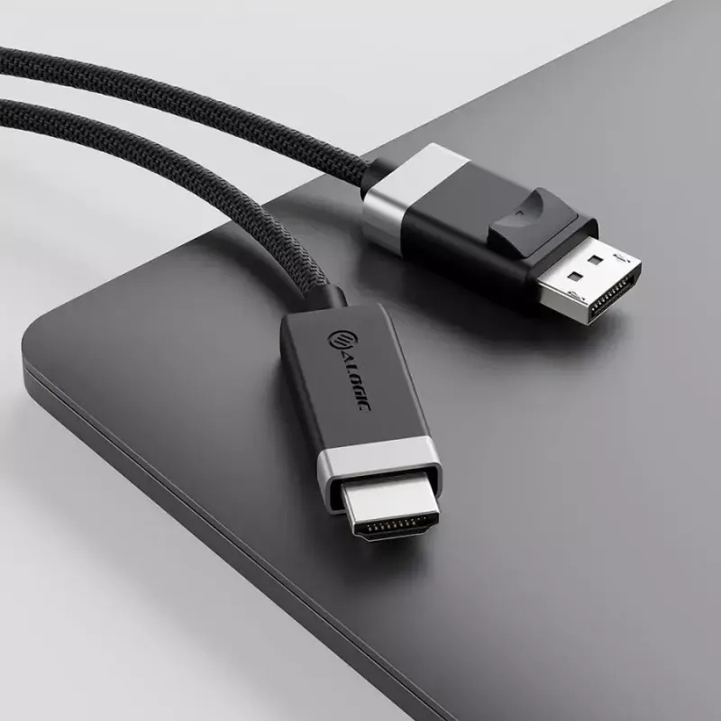 Adaptador de cable de vídeo ALOGIC FUDPHD2-SGR 2 m DisplayPort HDMI negro gris