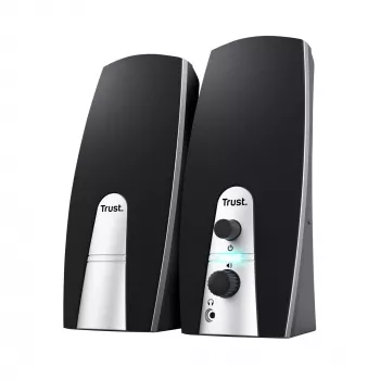 Conjunto de altavoces Trust 24660 5 W PC/portátil negro, metálico 2.0 canales