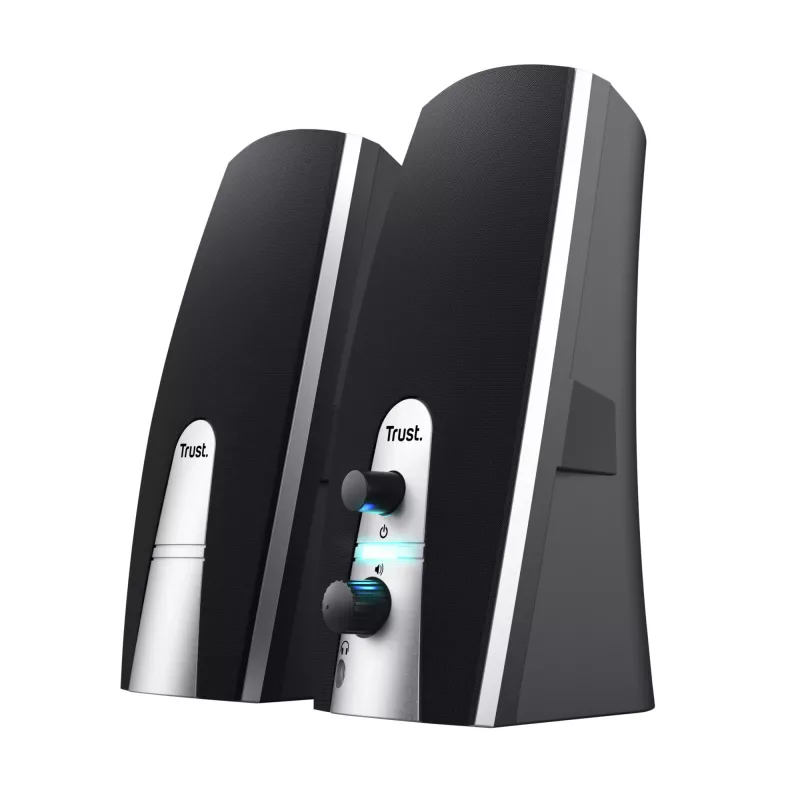 Conjunto de altavoces Trust 24660 5 W PC/portátil negro, metálico 2.0 canales