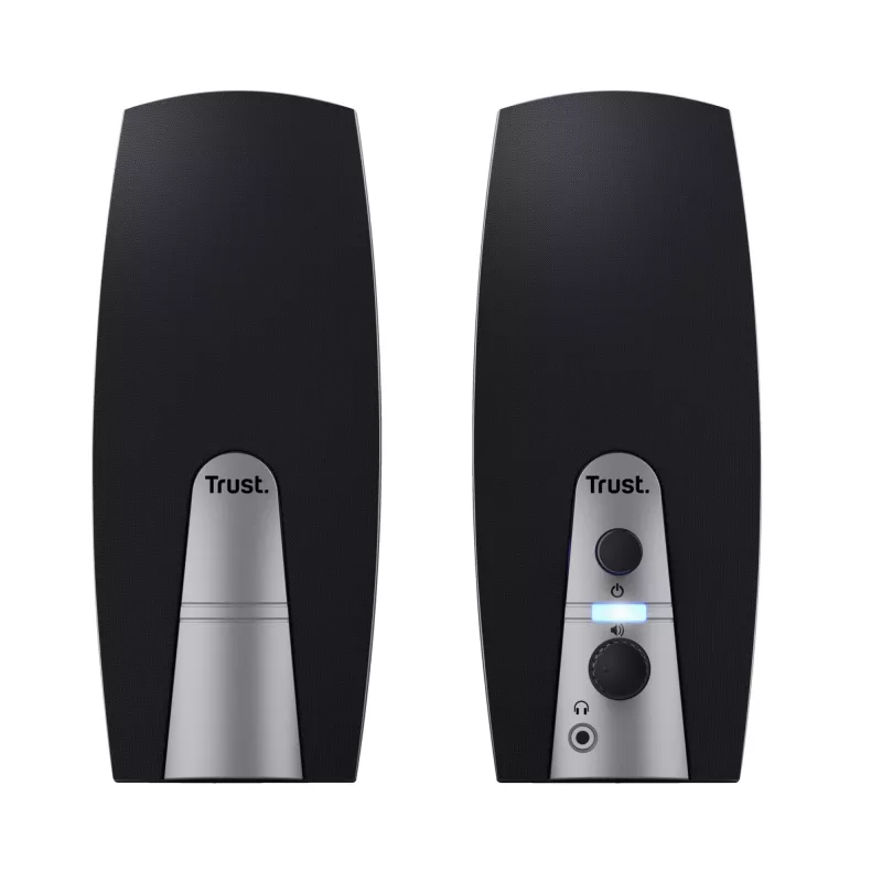 Conjunto de altavoces Trust 24660 5 W PC/portátil negro, metálico 2.0 canales