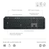 Teclado Logitech MX Keys S Universal RF Wireless + Bluetooth AZERTY belga Grafito