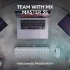 Teclado Logitech MX Keys S Universal RF Wireless + Bluetooth AZERTY belga Grafito