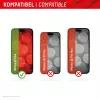 Lámina protectora de pantalla + funda Displex para Apple iPhone 15 Plus, marco de montaje Eco, resistente a arañazos