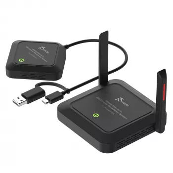 j5create JVW120 Extensor inalámbrico para cámaras / micrófonos / altavoces USB™, Negro