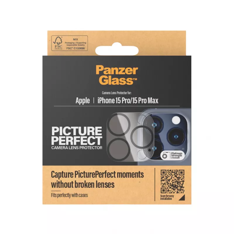 PanzerGlass ® PicturePerfect Protector de lente de cámara iPhone 15 Pro | 15 Pro Max