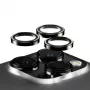 PanzerGlass® Hoops® Protector metálico de lente de cámara Negro iPhone 15 Pro | 15 Pro Max