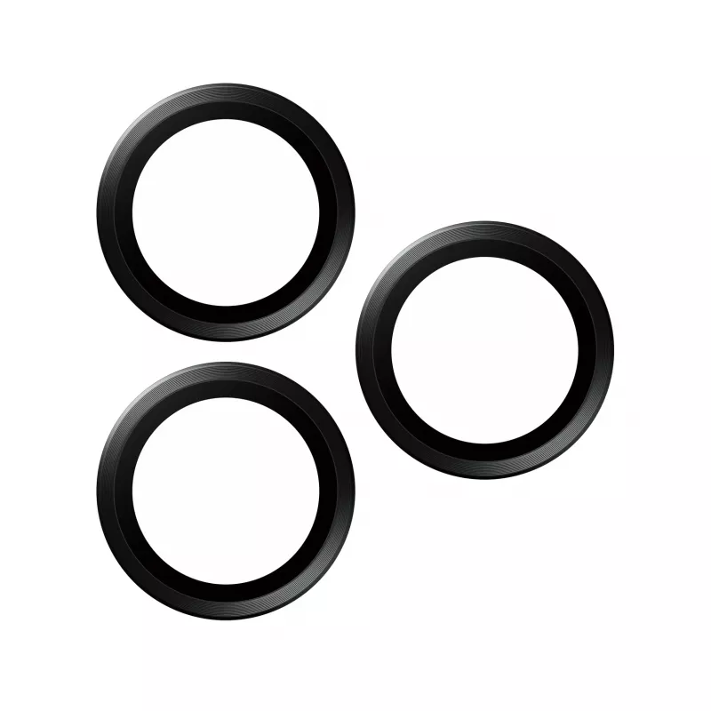 PanzerGlass® Hoops® Protector metálico de lente de cámara Negro iPhone 15 Pro | 15 Pro Max