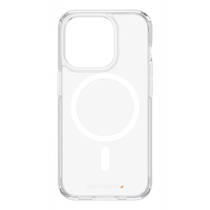 PanzerGlass ® HardCase Transparente con MagSafe blanco y D3O® iPhone 15 Pro