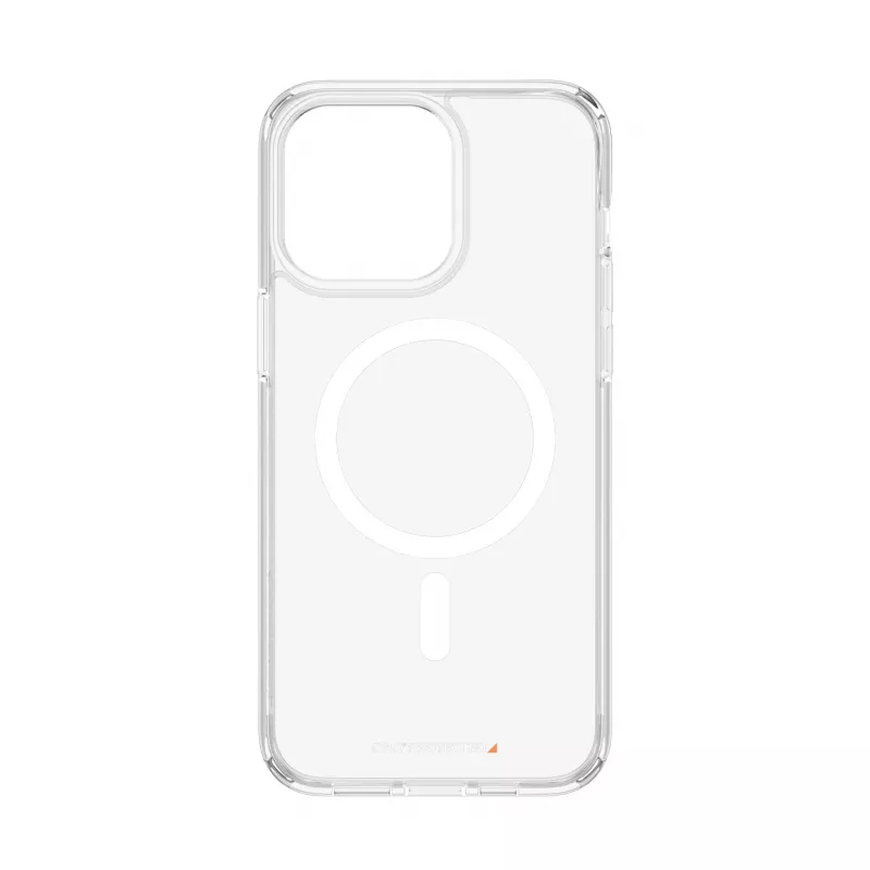 PanzerGlass ® HardCase Transparente con MagSafe blanco y D3O® iPhone 15 Pro Max