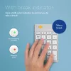 Teclado numérico R-Go Tools R-Go Numpad Break, teclado numérico ergonómico con software Break, Bluetooth, Blanco