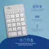 Teclado numérico R-Go Tools R-Go Numpad Break, teclado numérico ergonómico con software Break, Bluetooth, Blanco