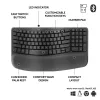 Logitech Wave Keys for Business teclado ergonómico tamaño completo inalámbrico